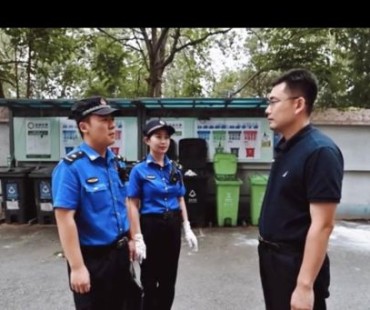 海淀城管局拍微电影 讲好社区垃圾分类故事
